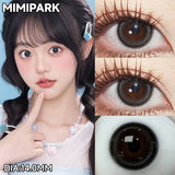 Big Diameter Multi-Tone Colored Contacts 2pcs Glossy High Moisture Half Yearly Lenses for Summer Daily Wear