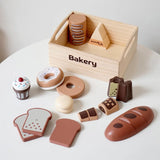 Nordic children's simulation food solid wood toys kitchen utensils magnets fruits and vegetables and joyful toys