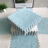 20pcs Ins Style Room Carpet, Bedroom, Children'S Bedside Blanket, Stain Resistant Living Room, Splicing Mat, Floor Mat 30*30 Cm