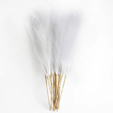 6PCS Artificial Pampas Grass Decor Flowers Fake Plant Reed for DIY Floral Table Arrange Flower Wedding Home Christmas Decoration
