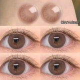 2Pcs Natural Eyes Contacts Lenses Myopia Prescription Circle Colored Lenses Beauty Pupil Makeup Lens Yearly
