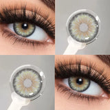 2PCS Colored Contact Lenses for Eyes Natural Blue Contact Lens Brown Pupils Fashion Lenses Eyes Makeup Beauty Yearly