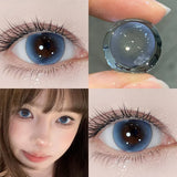1 Pair Yearly Korean Lenses Popular Color Contact Lenses With Prescription Myopia Lenses  Halloween Lenses Cosplay Blue