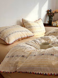 Soft Pure Cotton Bedding Set Cherry Red Waed Floral Embroidery Four-Piece Suite Cotton eet Cover Duvet Cover Bed Canopy