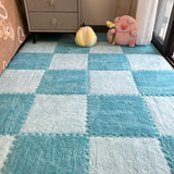 16Pcs 30x30cm Modern Simple Creative Plush Foam Puzzle Carpet Warm Toned Play Mats Interlocking Activity Floor Rugs Area Rug