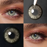 Colored Contact Lenses Lalens Twinkle Romona Green Gray Honey Color Contacts Eye Lens Eyes Half Year 2Pcs