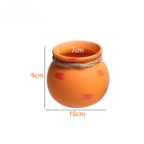 4PCS Outdoor Home Garden Hanging Flowerpot Ceramic Vertical Flowerpot Plant Succulent Flowerpot Vase Wall Railing Decoration