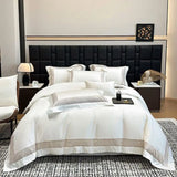 600TC Egyptian Cotton Luxury Embroidery Hotel Style Bedding Set Queen King Size Duvet Cover Flat/Fitted Bed Sheet Pillowcases