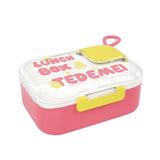 Stainless Steel Lunch Box,Portable Bento Box with Spoon, Plastic Bento Box Kids with Handle, Microwavable Food Container
