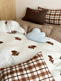 Ultra-Soft Warm Milk Velvet Bedding Set Cartoon Winter Faionable Tee-Piece Bedding Set Fine Texture Durable Active Printing