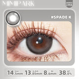 2pcs Half-Yearly Colored Contacts Big Diameter High Moisture Soft Lenses Fashion Makeup Cosplay Blue Gray Brown Red -0