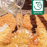Sunflower Shaped Bath Rug, Luxury Plush with 5X Absorbency, Non-Slip TPR Backing, Creative Floor Mat for Bathroom Decor