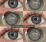 Colored Contact Lenses Fashion Blue Eye Makeup Lens Gray Beauty Pupils Brown Eyes Contact For Daily Dating 6 Months Use