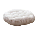 Stripe Garden Patio Seat Cushion Round Chair Pad Home Floor Cushion 22 Inch Window Pad Throw Pillows Indoor/Outdoor