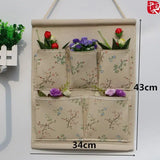 Home Storage & Organization Multilayer Fabric Hanging Storage Bag for Door Wall Wardrobe Dormitory Creative Organizer