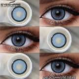 1Pair Fashion Colored Contact Lenses for Eyes Big Blue Eye Lens Natural Yearly Cosmetics Beauty Women Men Pupils