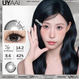 1 Pair New Color Contact Lens Natural Pupils Green Lens Makeup Colored Pupils Gray  Brown Contact Lenses y2k Beauty