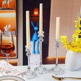 Glass Candle Holders For Wedding Christmas Festival Centerpiece Dinning Table Romantic Decoration Hotel Bar Home Candlestick