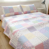 Thiened Pure Cotton Blue Wind Bell Bedding Set Ins Small Flower Tee Piece Bedding Set Quilt Cover Single Bedding Set