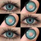 Daily Colored Contact Lenses Myopia 1 Day Disposable Colored Pupils Green Eye Contacts Gray Natural Fashion Lenses