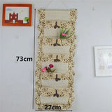 Home Storage & Organization Multilayer Fabric Hanging Storage Bag for Door Wall Wardrobe Dormitory Creative Organizer