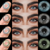 2pcs New Natural Color Contact Lenses for Eyes Green Contact Lens Yearly Fashion Blue Contact Lens Colored Eye Contacts