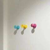 Screws Adhesive Hooks Creative Hooks Wall Hooks Clothes Hooks Behind Doors Strong Adhesive No Punching Children's Cute Hooks