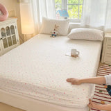 Spring/Summer 2025 Single Item Bed Hat Class A Cloud-sensing Cotton Double-layer Yarn Mattress Cover Printed Cartoon Bedspread