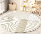 Modern Minimalist Rugs for Bedroom Large Area Living Room Decoration Round Carpet Thickened Non-slip Mat Home Plush Lounge Rug