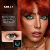 Colored Contact Lenses 14.5mm Natural Look Lenses  Women Beauty Colored Pupils Green Contact Lenses Blue Contact Lenses