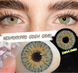 1 Pair Colored Contact Lenses with Prescription Natural Look Myopia Lenses 0~-6.00 Green Lenses Brown Contact Lenses