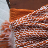 New Knitted Throw Blanket Household Grid Diamond Shaped Sofa Decorative Bed Blanket Bed Tail Towel Luxury Bedspread Travel Shawl