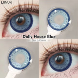 Fashion1 Pair  Color Contact Lenses High Quality Lenses Blue Myopia Lenses Makeup Gradient Lenses