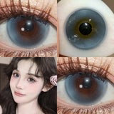 2pcs Big Diameter Natural Style Colored Contacts Daily Disposable Multi-Tone Lenses for Party Cosplay