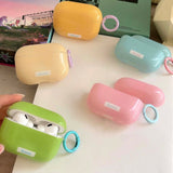 Summer pure color headset case for apple airpods 2 1 2nd 3 charging box fundas for airpod pro 5 colors ins yellow green blue