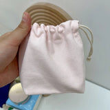 5Pcs Color Drawstring Pouches Portable Gift Blank Bags For DIY Cotton Hemp Bags Jewelry Display Packaging Storage