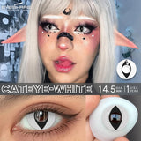 1 Pair Cosplay Contact Lenses For Eyes Beauty Pupils Crazy Halloween Colored Contact Lens Fashion White Cat Eye Soft Lense