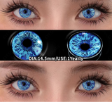 2Pcs Cosplay Colored Contact Lenses Crazy Red Eye Lenses Anime Purple Eyes Contacts Halloween Lenses for Beauty Makeup