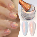 15ml Aurora Glitter Gel Nail Polish Iridescent Pearl Shimmer Effect Soak Off UV LED Manicure Varnishes