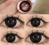 2pcs Myopia Color Contact Lenses for Eyes with Myopia Black Large Diameter Lens Circular Lens Beauty Pupil Fast Shipping
