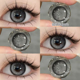 1 Pair Myopia Color Contact Lenses for Eyes with Prescription Makeup Eye Color Lenses Beauty Pupils Fashion Blue Lenses