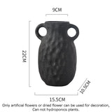 Art Black Spotted Ceramic Vase Flower Pots Decorative Arrangement Desk Decoration Ornaments Crafts Floral Vases