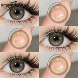 1pair Colored Contact Lenses for Big Eyes Blue Beauty Pupils Gray Eye Lenses Brown Eye Contacts fashion Green Lenses