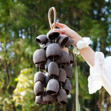 Natural Fruit Shell Hand Bell Sound Healing Instruments For Yoga Meditation Sound Healing Sound Closest to Flowing Water