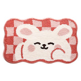 Cartoon Bath Mat Shower Room Microfiber Rug Absorbent Non-slip Foot Mat Soft and Comfortable Plush Bathroom Door Mat Carpet