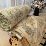Summer Cool Quilt Comforter Ins Soft Glutinous Wrinkled Yarn  Cartoon Fun Washable Quilt Air Conditioning Quilt