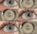 1pair Eyes Contacts Lense Color Contact Lenses Natural Gray Contact Brown Lens Fashion Beauty Makeup Blue EyeLenses