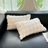 Household new class A rabbit plush pillowcase single milk plush pillowcase 48x74cm, no pillow core