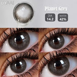 2pcs/Pair Contact Lenses Fast Shipping Gray Lenses for Eyes Korean Fashion Beauty Pupils Planet Eye Color Lens Yearly