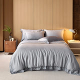 Gradient Luxury Bedding Set Lyocell Soft Silky Cool Feeling Antimicrobial Duvet Cover Flat/Fitted Bed Sheet Pillowcases 4Pcs